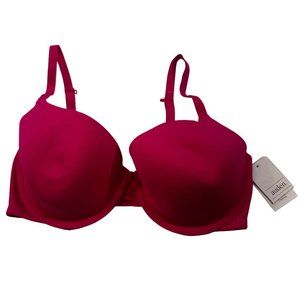 Auden Womens Size 34DD Bra The Everyday Lightly Lined Underwire T-Shirt Pink New